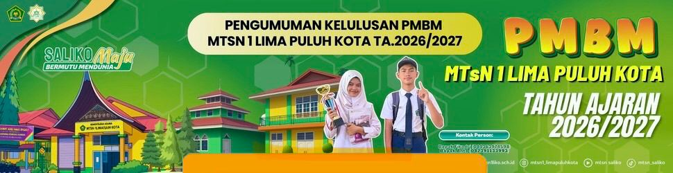 Pengumuman Kelulusan PMBM 2026/2027 MTsN 1 Lima Puluh Kota