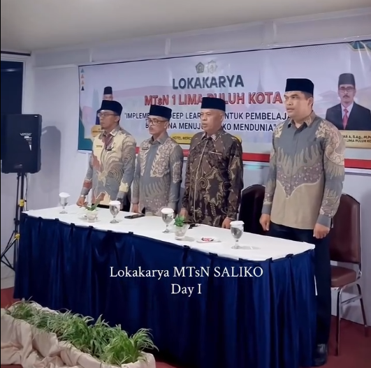 Lokakarya MTsN 1 Lima Puluh Kota Resmi Dibuka, Angkat Tema Deep Learning untuk Pembelajaran Bermakna